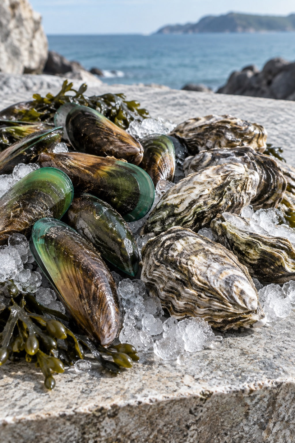 Oysters, scallops & shellfish