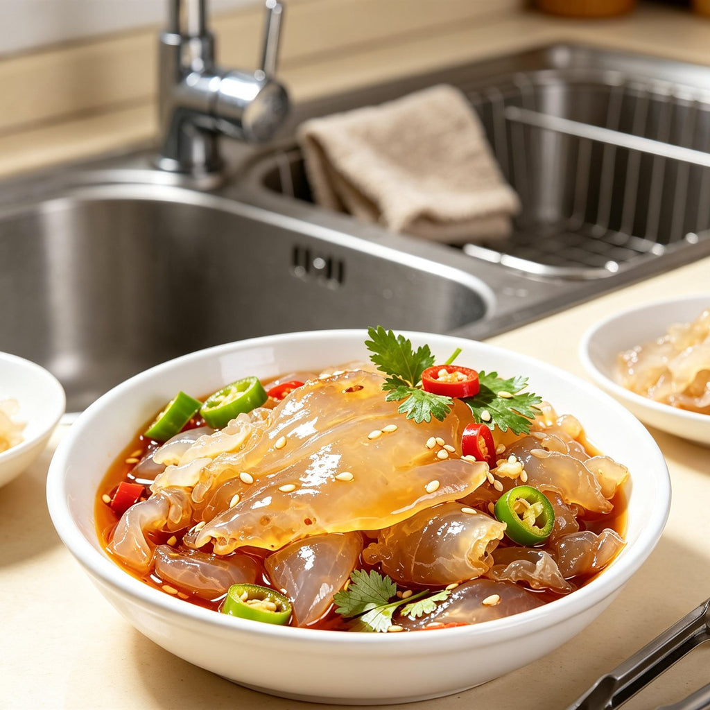 Premium Marinated Jellyfish Salad Strips