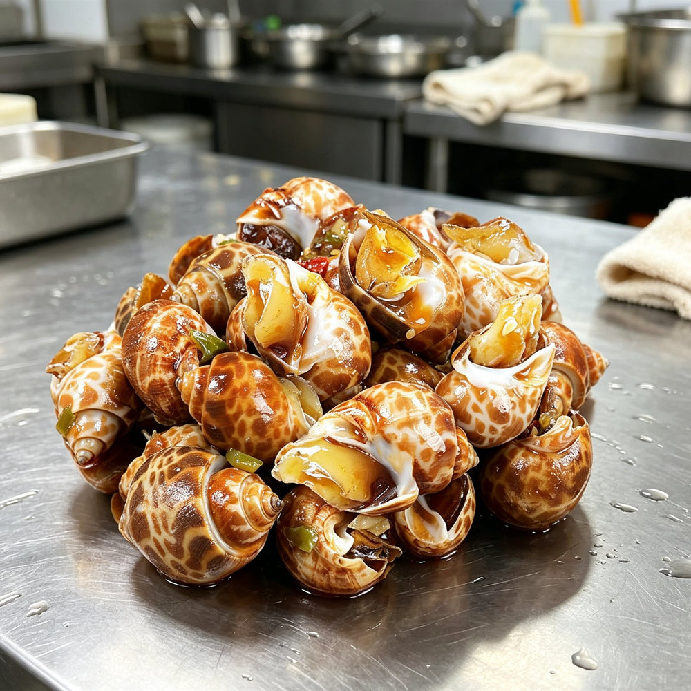 Fresh Spotted Babylon Sea Snails