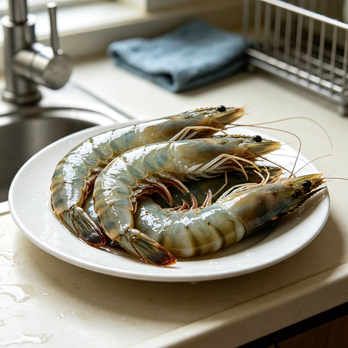 Premium Fresh Jumbo Grey Prawns